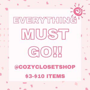 $3-$10 SALE EVERYTHING MUST GO! PLEASE SEND YOUR OFFERS!!